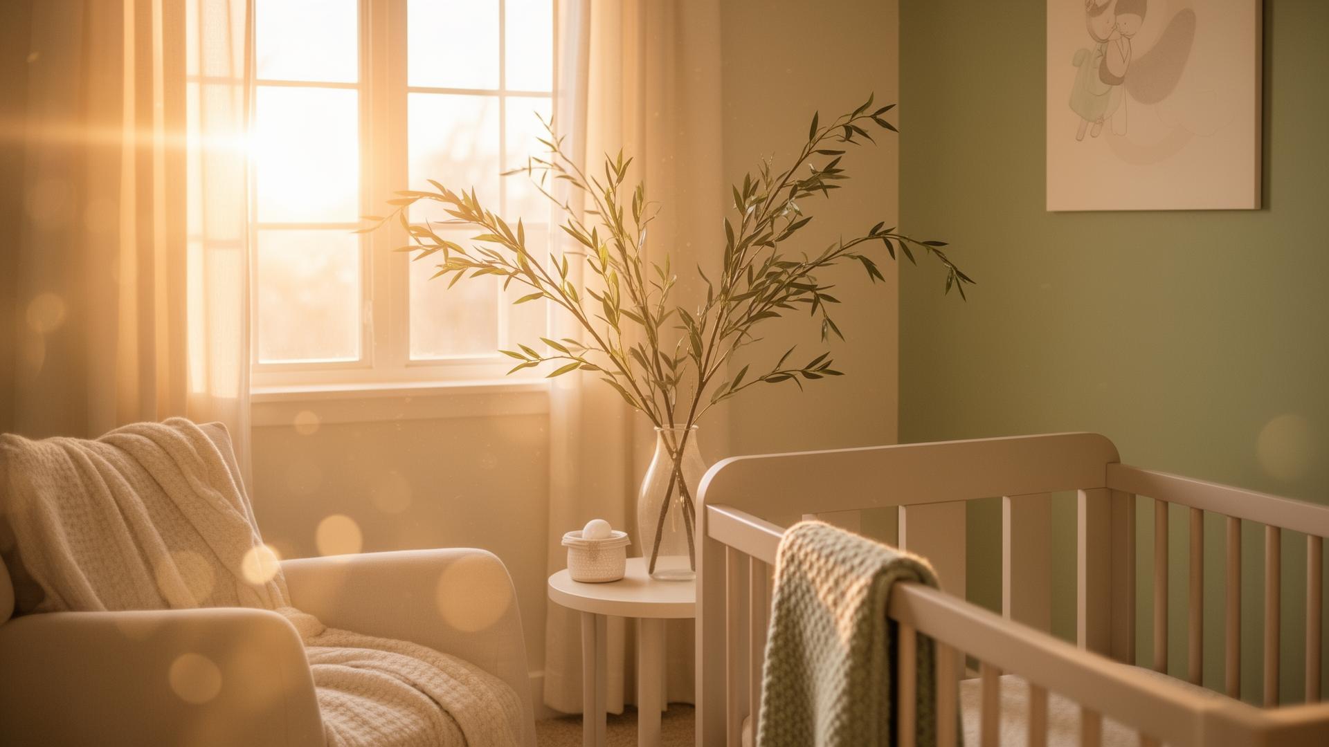 Warm nursery scene